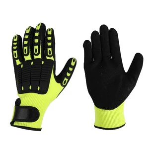Heavy Duty TPR Gloves with Foam Coating Reinforced Hand Protection for Mechanical Safety Security & Protection Product