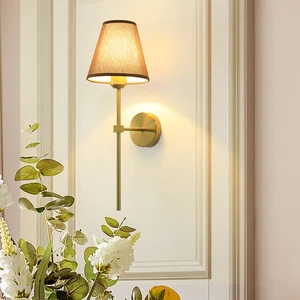 Modern Miniature Farmhouse Wall Sconce for Dollhouse LED Lighting with Fabric Shade for Dollhouse Bedroom Accessories