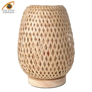 Bamboo Table Lamp Bedside Bedroom Modern Handmade Bamboo Night Lamp Japanese Small Table Lamp
