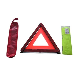 Safety Kits High Visible CE Safety Vest and Warning Triangle for Car
