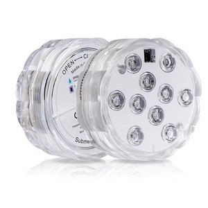 New LED RGB Swimming Pool Underwater Light IP65 Floating Pool Light with RF Control Plastic Type Lighting Accessory