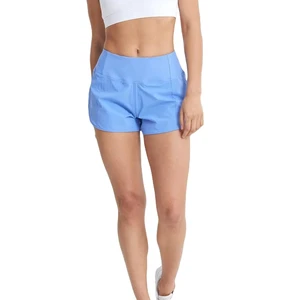 Women's High Quality 100% Cotton High Waisted Shorts Breathable and Custom Logo Printed Summer Wholesale Clothing OEM Service