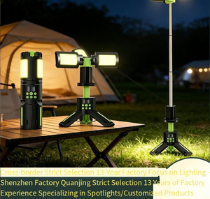 Multi-functional Extendable & Foldable Camping Light Waterproof Portable Tent Light USB Charging Long-lasting Battery Made China