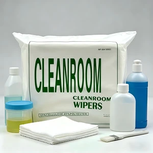 4x4 Inch Anti-Static Lint Free Wipes 1200pcs Electronic Industrial Disposable Cleanroom Wipes