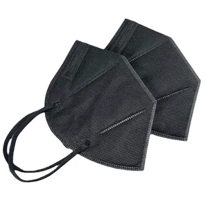 5 Layer Black Non-woven Fabric Disposable Earloop Adult GB2626-2019 KN95 Face Mask Disposable Masks KN95 Facemask
