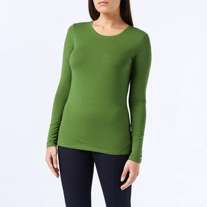 Women's Autumn Long Sleeve T-Shirts High Quality Design Casual Wears O-Neck Wholesale Customized Breathable High Street Style