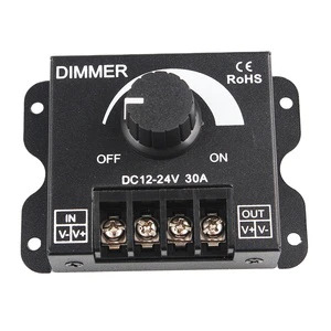 WEEK 30A DC LED Dimmer Housing Cover Dimming Switch Single Color Light Manual Knob Dimming Switch