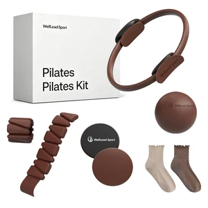 Comprehensive Pilates & Yoga Kit Non-Slip Socks Flexible Ring Soft Pilates Ball Adjustable Weights-Versatile Exercise Equipment