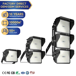 250W-1500W Outdoor LED High Bay Flood Light for Stadium & Harbor Waterproof & High Brightness