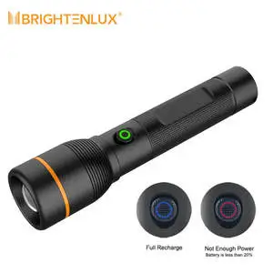 1000 Lumen ZOOM Super Bright LED Flashlight Strong Torch Light Linterna USB Rechargeable Long Range Metal LED Flashlight