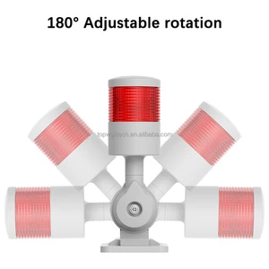 Reliable Plastic LED Signal Tower Stack Lights with up to 10m Detection Range Mountable on Industrial Machinery