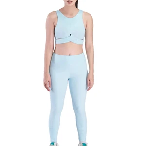 Plus Size Plaid Yoga Set Soft Stretch Outfit Offering Muscle Support Movement Durable Yoga Suit Front Perfect Extended Practice