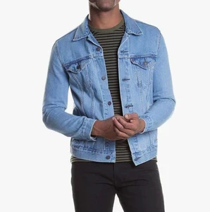 High Quality Custom Men's Winter Denim Jackets Breathable Eco-Friendly Vintage Light Blue Washed Customized Denim Jacket