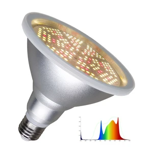 Liweida 100W Cob Full Spectrum Indoor Plant Growth Light Bulb E27 Red Waterproof Par38 SMD 660nm High Yields for Indoor Plants