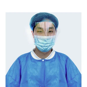 Disposable Full-Face Mask with Integrated Anti-Fog Eye Shield Complete Respiratory and Eye Protection for PPE Suits