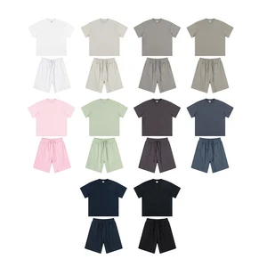 SpringSummer New Arrival: Basic StyleQuick-Drying Fabric Crew NeckShort Sleeve ShortsLoose-FitCasualand Trendy Matching Set