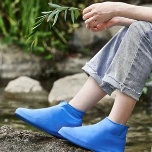 Waterproof Non-Slip Latex Safety Boot Shoe Covers Thickened Rain Gear with Wear-Resistance Summer Cycling Shoes Cover