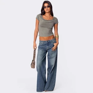 European and American Women's Loose Wide-Leg Printed Denim Pants Summer Fashion Jeans with Digital Printing for Ladies
