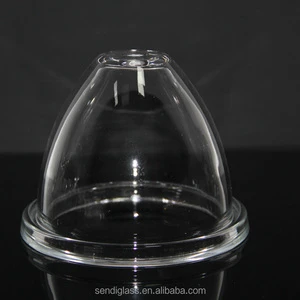 Crystal clear Modern Glass Pendant Lampshades Glass Cover with 10 mm Middle Hole