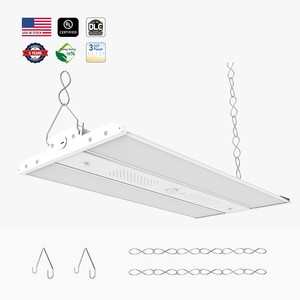 USA In-Stock DLC 5.1 80W-400W for LED Hi Bay Light IP65 Industrial Warehouse High-Bay Linear Highbay for Factory Gym Workshop