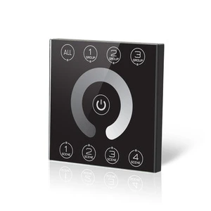 Dali Dimming Panel with Broadcast Control Low Voltage Input Smoothy Glass Shell and Black Finish Product Category Dimmers