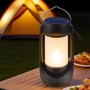 Chargeable Solar LED Camping Lights IP65 Portable Outdoor Hanging Tent Lights Various Power Sources Dimmable 2-Year Warranty