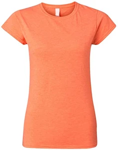 Ladies Plus Size Women's Printed Mesh Fabric Cotton T-Shirt with O-Neck Collar Breathable & Eco-Friendly