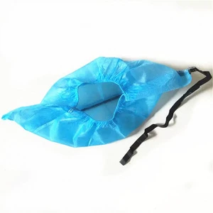 Disposable Anti-Static Steel Toe Shoe Covers Thickened Dustproof Non-Woven Fabric Conductive Tape Strip Slip-On Closure Safety