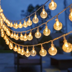 High Quality Solar Powered LED Small Colorful String Lights Outdoor Christmas Decoration Waterproof LED fairy String Light
