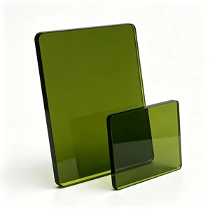 Custom Laser Protective Acrylic Sheet Green Laser Viewing Window For Laser Cutting Machine Safety Shield