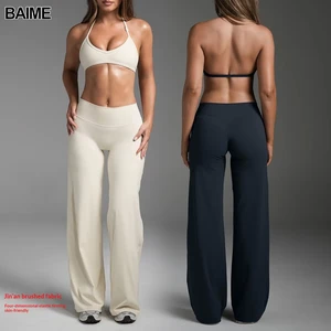 BAIME 2026 New Summer Yoga Fitness Gym Women's Customized logo Backless Sports Sexy Bra