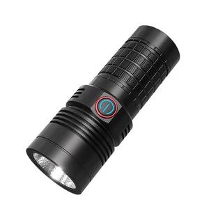 XHP70 High Quality Super Bright Long Distance Rechargeable Aluminium Flashlight Torch for Camping Outdoor