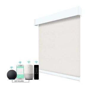 Wireless Alexa Google Home WiFi Switch Electric Remote Control Automatic Smart Motorized Roller Blinds For Window