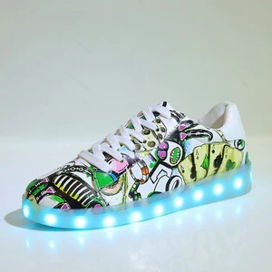 Colorful Light for Lovers Led Shoes Running Charging Light Shoes for Men and Women Board Shoes