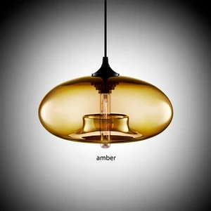Coffee Bar Decorative Hanging Lamps Colorful Glass Pendant Light