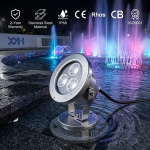 Landscape Outdoor CE Ip68 Waterproof Stainless Steel Mini Rgbw Dmx Led Swimming Pool Underwater Spot Light for Small Fountain