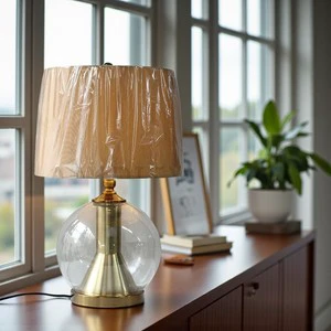 Modern Simple Electric Decorative Glass LED Table Lamps Warm White Light Customized Color High CRI 70 for Living Room Bedroom