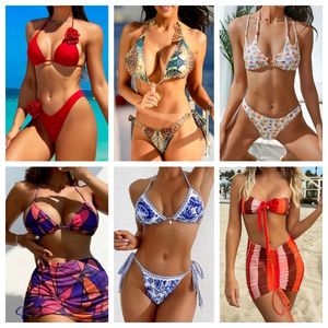 Wholesale Designer 2025 Summer Women's Fashion Bikini Swimsuit Two Piece Swimsuit Women's Set Beach Wear Random Shipping