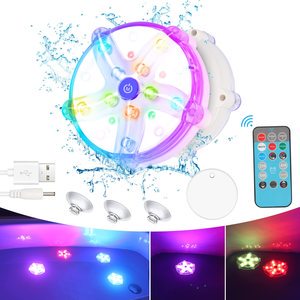 New Design Color Changing Waterproof Magnetic Floating LED Pond Lights Underwater with Remote Control