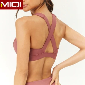 OEM High Quality Breathable Padded Sport Bra for Women Lightweight Yoga Active Wear Adjustable Straps Spandex Training Bra