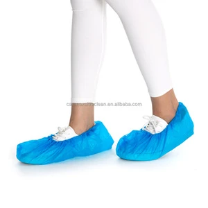 Wholesale Blue Anti-slip Personal Protective Footwear PP Disposable NON Woven Shoe Cover for Cleanroom