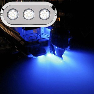 High Power 180W 316 Stainless Steel RGBW LED Underwater Boat Light Boat Transom Light 12V Underwater LED Yacht Dock Pool Lights