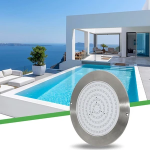 DC12V 24W Color Changing LED Pool Light Stainless Steel Recessed Swimming Pool Lights With IP68 Rating