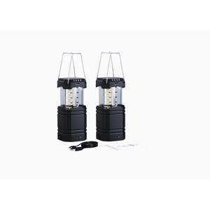 Waterproof Foldable Camping Lanterns - Rechargeable, IPX4 Rated, White Plastic
