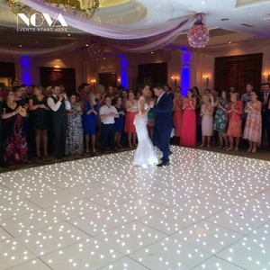 High quality rechargeable wedding led star dance floor