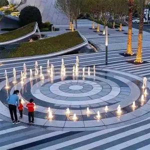 The Latest Variable Speed Programmable Stainless Steel DMX512 Music Fountain Plaza Pool Music Dancing Fountain for Garden Park