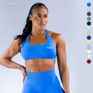 Seamless Sports Bra Yoga Bra With High Neck and Big Back