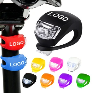 Custom Logo Silicone LED Strobe Warning Light Waterproof Bicycle Rear Light Promotion Cycling Accessories Tail Lights For Night