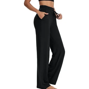 Classic Design Flare Trousers In Low MOQ High Waist Adjustable Bell Bottom Flare Pants Women Summer Wear Flared Pants