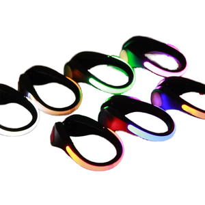 Waterproof Hot Selling Nylon Warning Sports Running Flashing LED Light Night Luminous Safety Shoe Clip Light